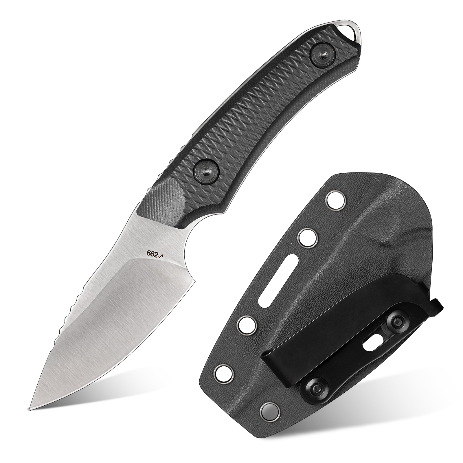 Edc Fixed Blade Deep Carry - Outil multifonctionnel EDC pour l'extérieur, outil