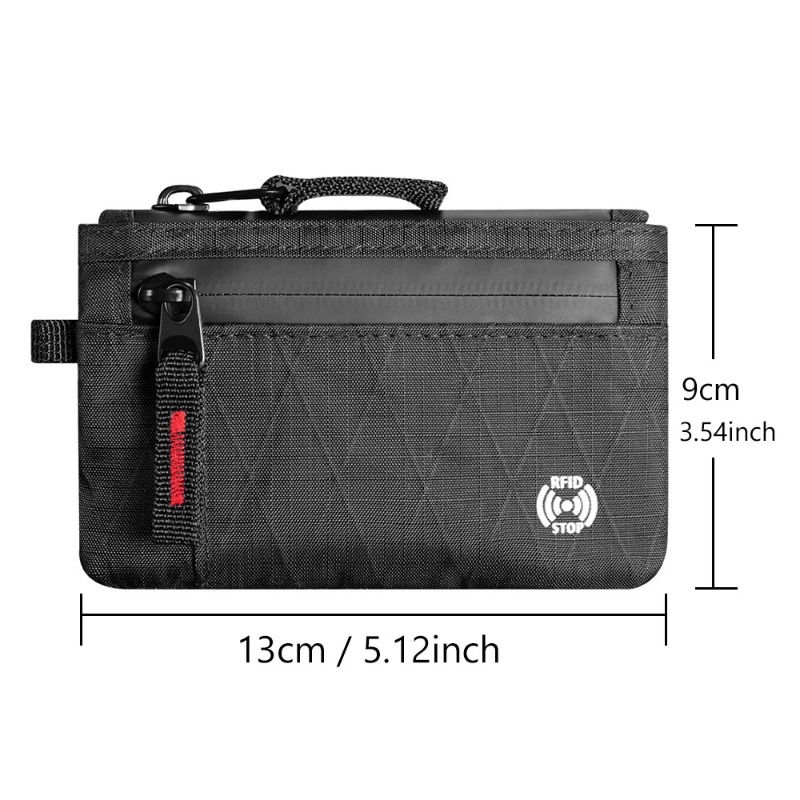 Edc Carry Accessories - Portefeuille EDC anti-vol RFID ultra-fin, porte-monnaie