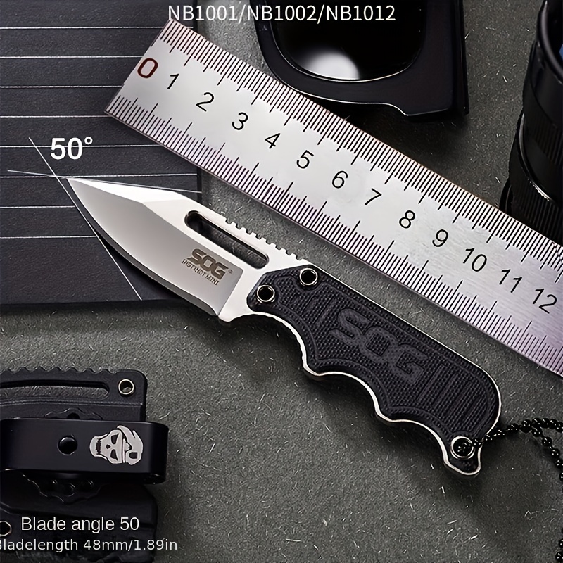 Edc Fixed Blade Deep Carry - Petit couteau droit EDC léger en