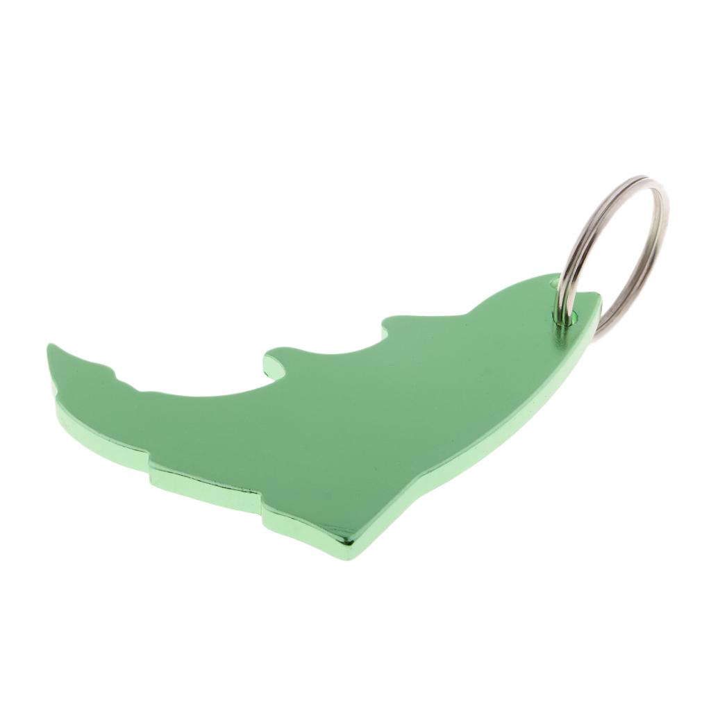 Bottle Opener Keyring - 4x ouvre-bouteille en acier inoxydable, porte-clés