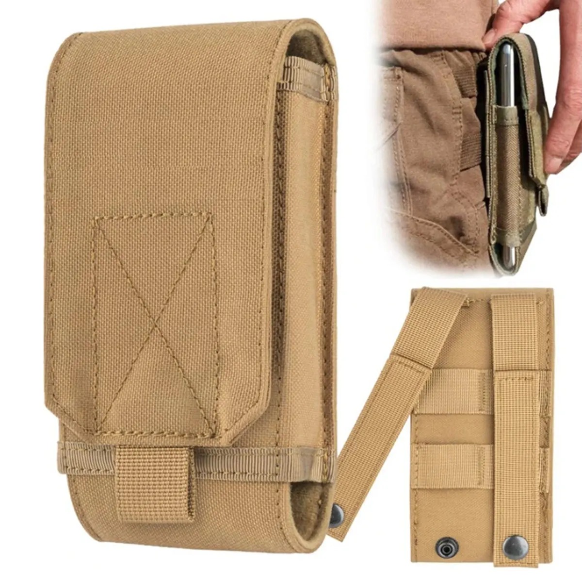 Edc Concealed Carry Belt - Pochette tactique Molle Laser pour téléphone