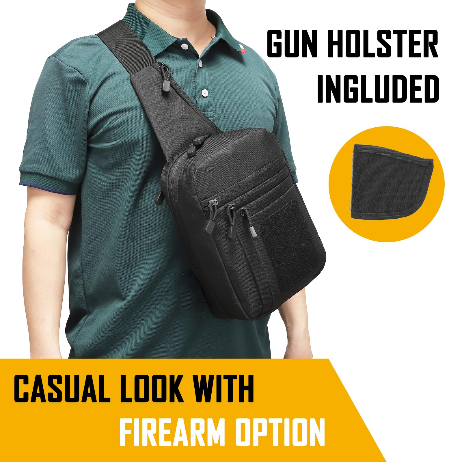 Edc Carry Holster - Sac à bandoulière de transport dissimulé