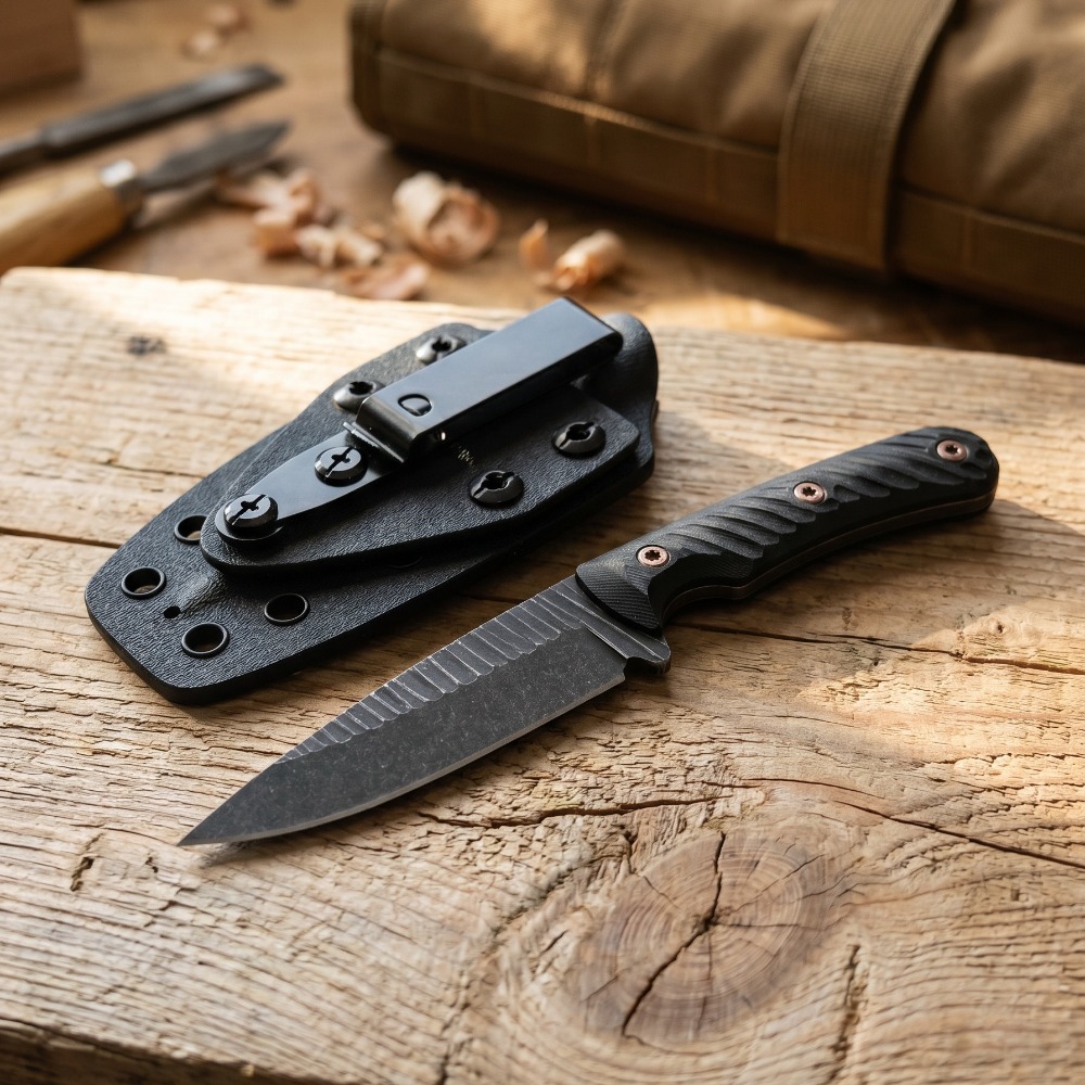 Couteau de Bushcraft à lame pl - Edc Fixed Blade Deep Carry avis et prix