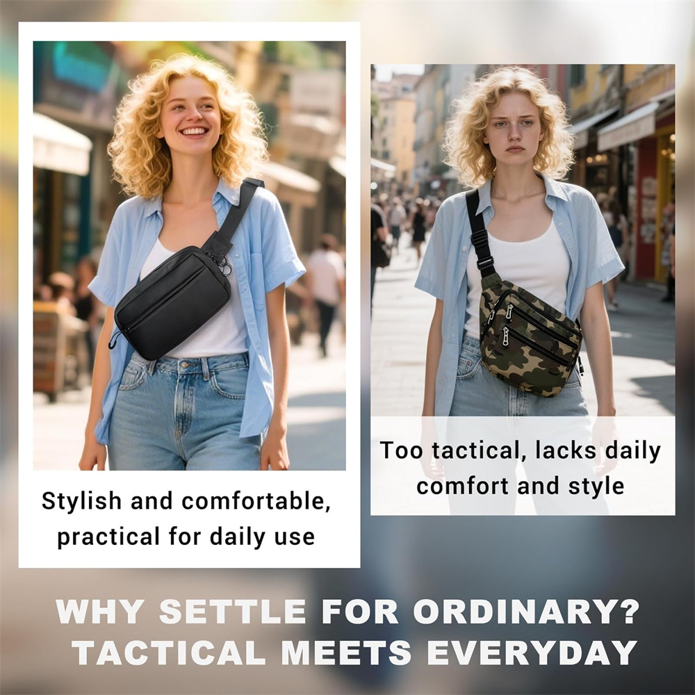 Sac de transport dissimulé pou - Edc Carry Fanny Pack avis et prix