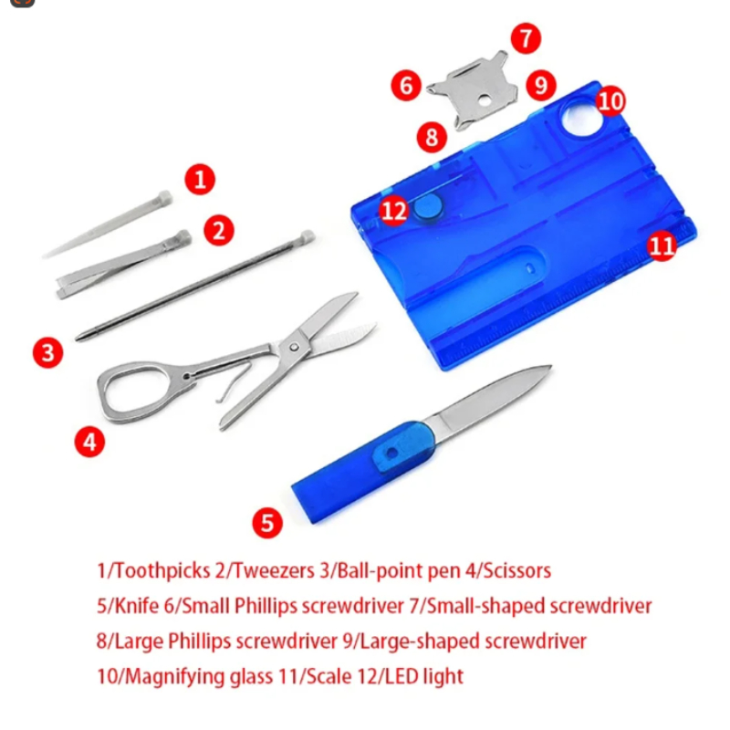 Carte de crédit de poche 12 en - Multitool Credit Card avis et prix