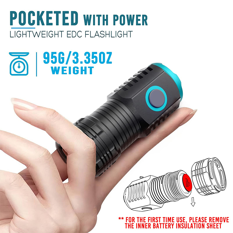 Mini lampes de poche LED recha - Edc Carry Flashlight avis et prix