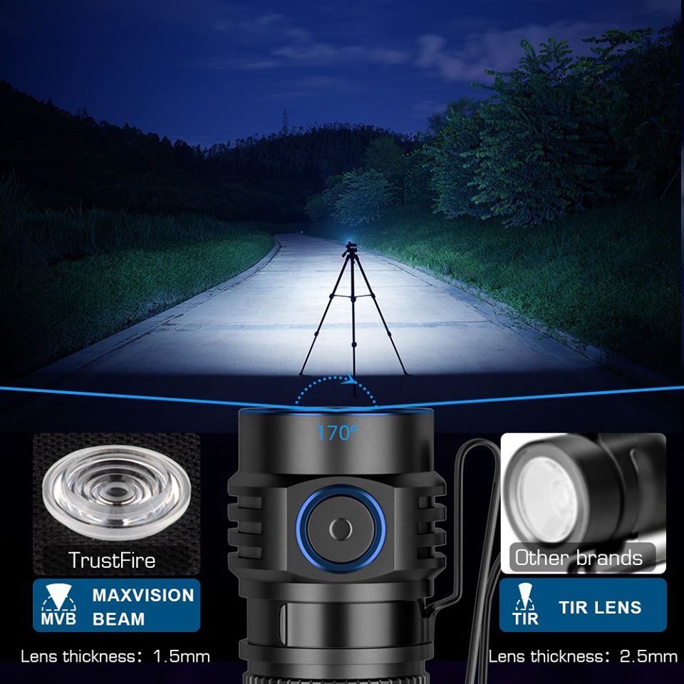 Olla fire-Lampe de poche aste  - Edc Carry Flashlight avis et prix