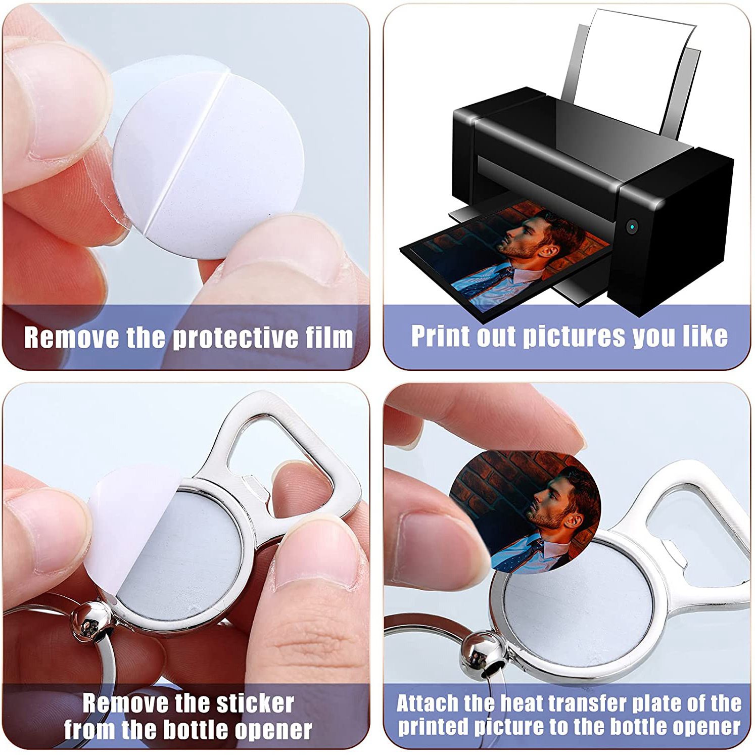 AED7-10 Pièces Porte-clés vier - Bottle Opener Keyring avis et prix