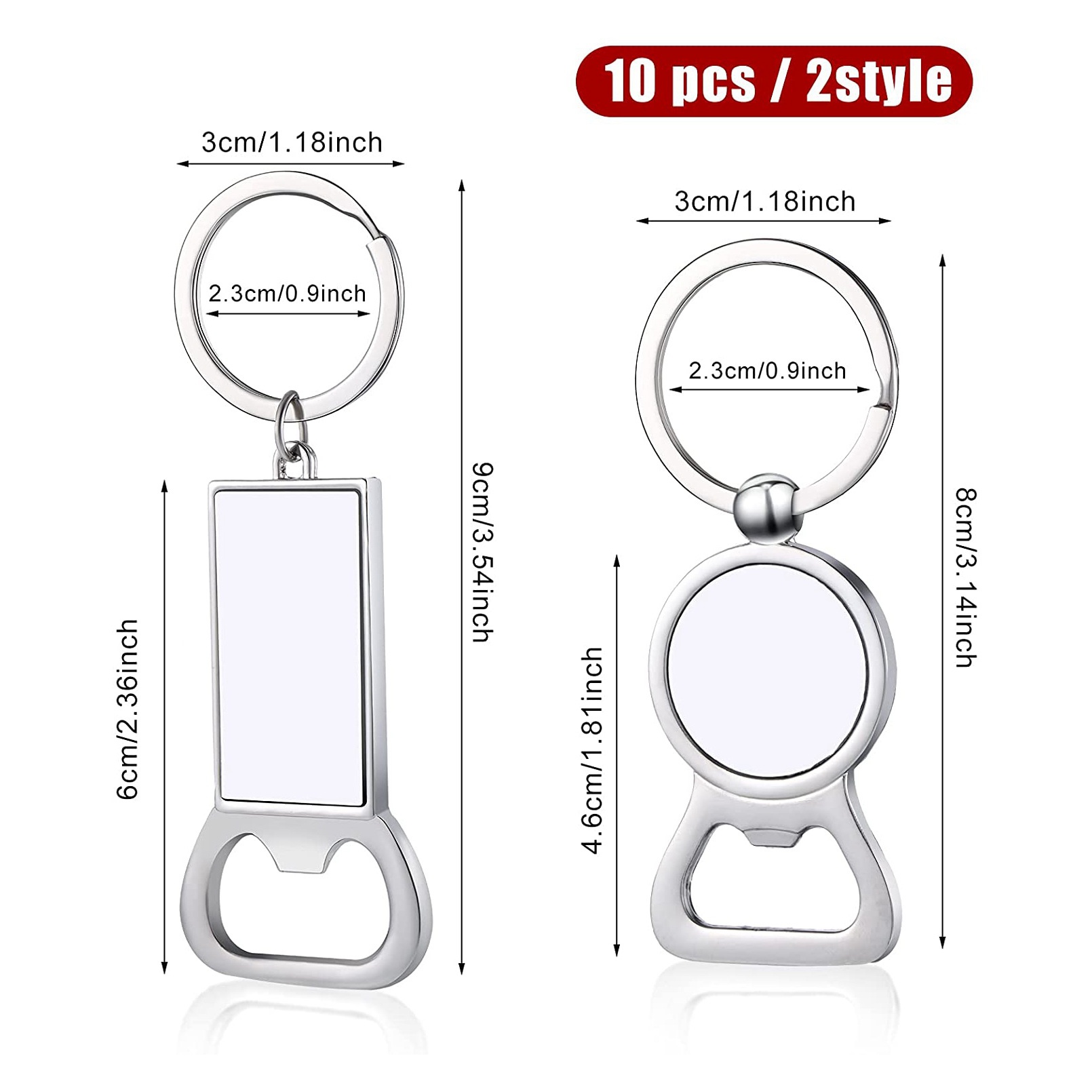 AED7-10 Pièces Porte-clés vier - Bottle Opener Keyring avis et prix